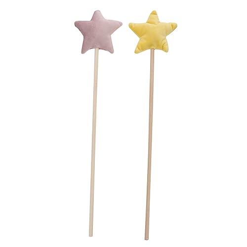 Abaodam 2St Zauberstab Feenspielzeug Leviwand Tinkerbell-Puppe Fairy Wand für engelsflüGel kinderknallzeug kinderspielzeuge Engel Fee Stock Feenstab Kostüm-Requisite Holz von Abaodam