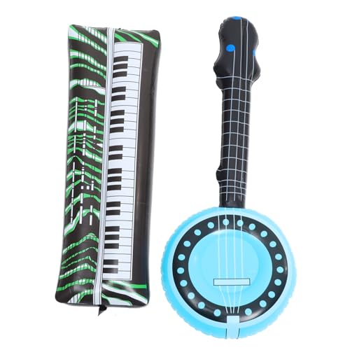 Abaodam 2St aufblasbare Gitarre Zubehör für Musikpartys Instrumente sprengen aufblasbare musikinstrumente aufblasbares Keyboard Spielzeug aufblasbares Instrument Partyzubehör PVC von Abaodam