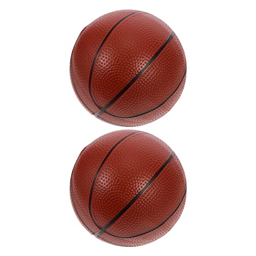 Abaodam 2St aufblasbarer Ball für kinderspielzeug Jungs Kreatives lichtkugeln interaktiver Kleiner Basketball Kleinkinder Basketball PVC Brown von Abaodam