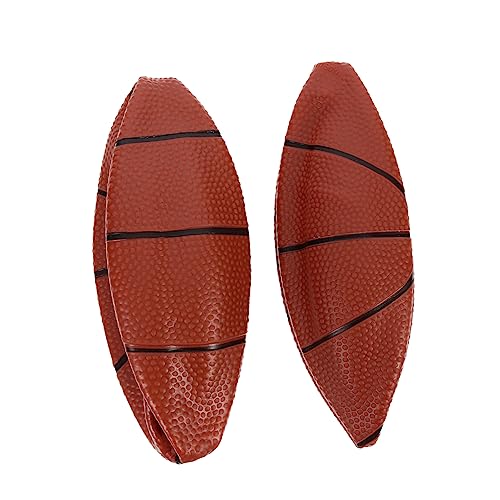 Abaodam 2St aufblasbarer Ball für kinderspielzeug leckerbissenball Toys spielzeuge Kindergarten Mini-Basketball wasserdichte Basketbälle PVC Brown von Abaodam