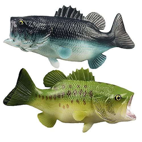 Abaodam 2St künstlicher Fisch Tiermodell Simulationstiere Fisch-Statue realistische Tierfiguren hühner Spielzeug Animal Figures bläulich Plastiktiere für Kinder Tierfiguren aus Kunststoff von Abaodam