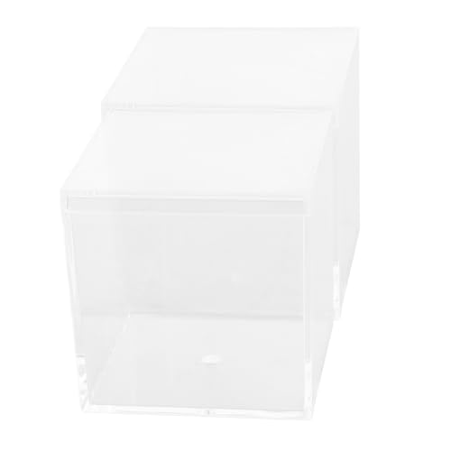 Abaodam 2er-Box Zauberwürfel-displaybox Kleiner Quadratischer Aufbewahrungsorganisator Würfel-spielzeugkoffer Kleine Würfelvitrine Klarsichtwürfel-sammelbox Kleine Kisten Acryl Transparent von Abaodam