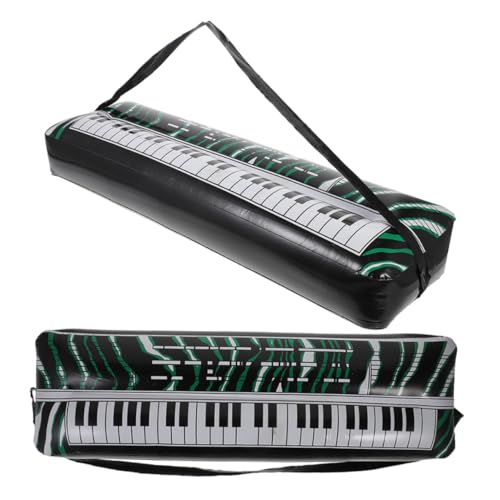 Abaodam 2st Aufblasbare Elektronische Tastatur Aufblasbare Instrumente Saxophon Aus Kunststoff Aufblasbares Instrument Explosionsgitarre Für Party-Requisite Kleinkind Klavier PVC von Abaodam