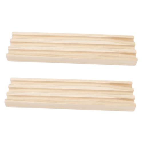 Abaodam 2st Domino-Basis Kartenhalter Für Spielkarten Domino-Fliesen-Rack Dominohalter Für Den Mexikanischen Zug Dominoständer Aus Holz Halter Aus Holz Spielhalter Kiefernholz Beige von Abaodam