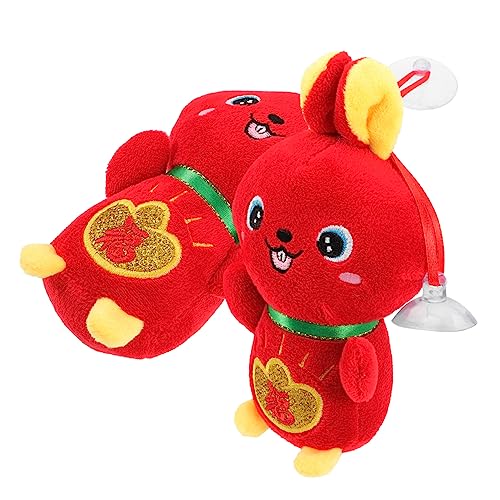 Abaodam 2st Hasenpuppe Plüsch-Kaninchen-puppenspielzeug Minifiguren Mini- Plüschhase Ausgestopftes Kaninchen Plüschkaninchenpuppenspielzeug Zartes Hasenspielzeug Mini-Hasen Rot von Abaodam