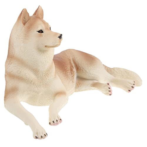 Abaodam 2st Husky-Modell Spielen Tierfiguren Kuchendeckel Für Hunde Simulationshundefiguren Kleine Hundedekoration Lernspielzeug Für Tiere Simulationswelpenmodell Plastik Brown von Abaodam