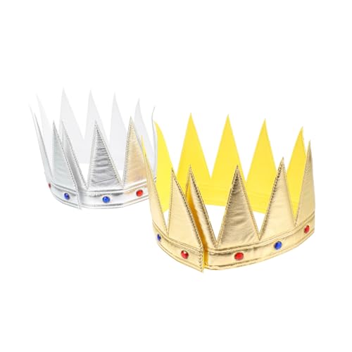 Abaodam 2st Krone Neugeborene Stirnbänder Für Mädchen -geburtstagsparty-hut Tiara- Für Kopfschmuck Zum Kindergeburtstag -tiara- Party-performance-kopfschmuck Tuch von Abaodam