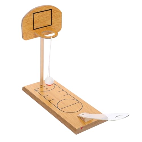 Abaodam 2st Lernspielzeug Aktivität Basketball-fingerspiel Tabletop-Spiele Spielzeug-basketballkorb Außen Bowling Für Kinder Mini-Schreibtisch-Basketball Tür Kleinkind Flasche Büro Hölzern von Abaodam