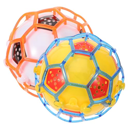 Abaodam 2st Leuchtender Fußball Led-Blitz Ballspielzeug Für Kinder Fußballspiel Trainieren Stammlernspielzeug Fußball-gunst-Taschen Kinder Springen Kinderfußball Leichter Fußball Plastik von Abaodam