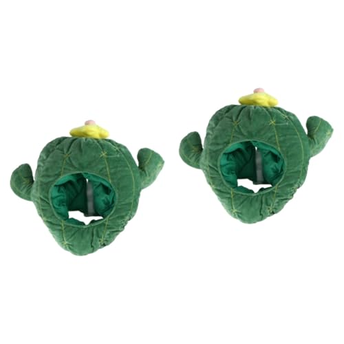 Abaodam 2st Partyhut Plüschmütze Frosch-plüschtier Stroh Eule Figur Hüte Für Kinder Wintermützen Halloween-cosplay-hut Plüschfigur Spielzeug Tierisches Spielzeug Lustiger Hut Green Stoff von Abaodam