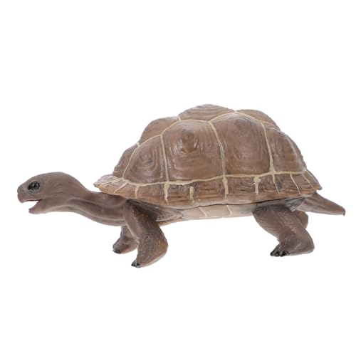 Abaodam 2st Schildkröten-Modell Realistisches Schildkrötenmodell Wildtiermodell Schildkrötenstatue Meeresdekor Wissenschaftliches Lernspielzeug Miniatur-gartenfigur Tierwelt Brown Plastik von Abaodam