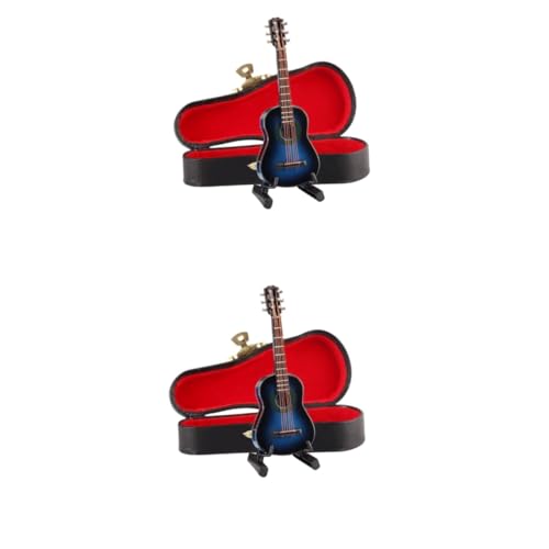 Abaodam 2st Strumpfwaren Modell Kleine Geschenke Gitarre Miniatur-Musikinstrument Einhorn-Sonnenbrille Harzform Für Tastatur Stahl Mini-Geschenke Baby Männer Und Frauen Weihnachten Bambus von Abaodam