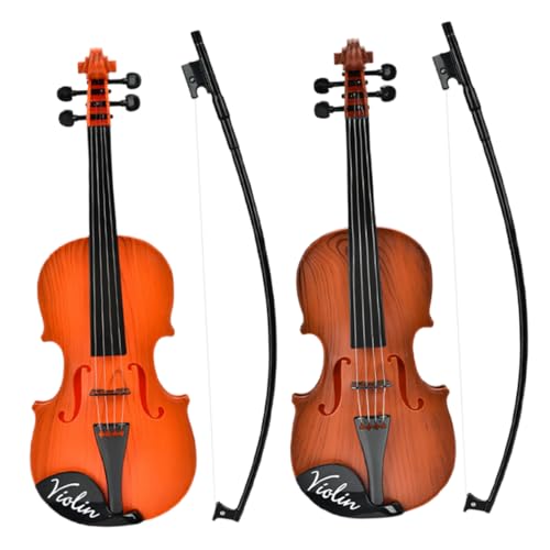 Abaodam Akustische Violine Spielzeug Für Kinder Violine Für Anfänger Musikinstrument Violine Foto-Requisite 2-teiliges Set von Abaodam