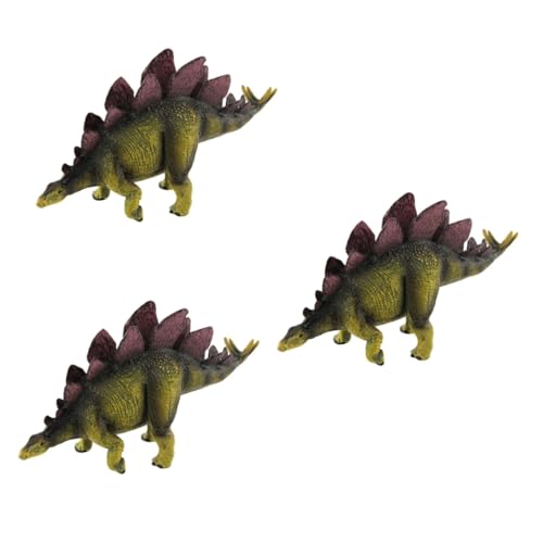 Abaodam 3 STK Stegosaurus-Modell Figurenspielzeug Stegosaurus-Ornament Dinosaurier-Spielzeug Dinosaurier-Ornament Für von Abaodam