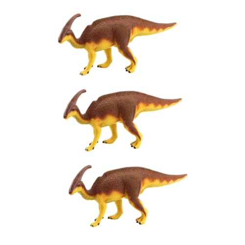 Abaodam 3 STK lebensechtes Parasaurolophus-Modell Dino bastelset Desk Decoration Tierfigur Dekoration Desktop Dekoration Spielzeug lebensechtes Dinosauriermodell von Abaodam