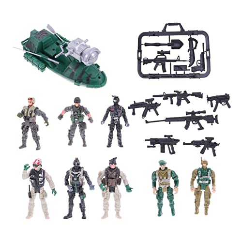 Abaodam 3 Sätze À 9 STK Soldaten Modell Kinder geschirrset Spielzeug Figuren Miniaturfiguren Spielset Kinder Mini-Spielzeug Jungs-Spielzeug Modellspielzeug Soldatenmodell Plastik von Abaodam