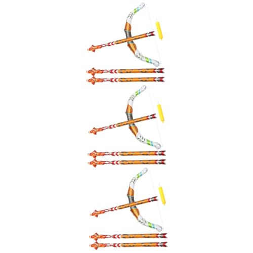 Abaodam 3 Sätze Aufblasbarer Bogen Kinder Spielen Im Freien Bogenballon Amor-kostüm Outdoor-spielzeug Bogen Und Pfeile Riesige Luftballons 3d-riesenballon Outdoor-sportspielzeug Pvc von Abaodam