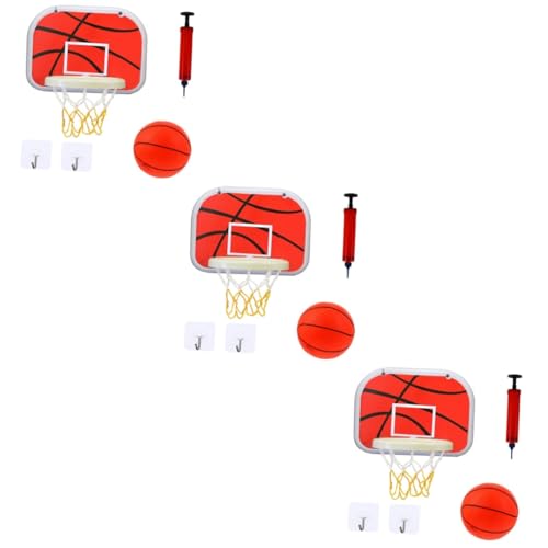 Abaodam 3 Sätze Basketballständer für Kinder Wandmontierter Basketballkorb Indoor-Basketballkorb basketballspiel für Kinder Basketball Hoop Indoor Entwässerungskorb Kinderspielzeug Plastik von Abaodam