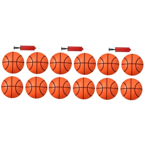 Abaodam 3 Sätze Kleiner Basketball Spielball Für Kinder Großer Hüpfball Kleinkindspielzeug Mini Spielzeug-Basketball Aufblasbarer Fußball Basketball Für Kleinkinder Pool-Basketball Plastik von Abaodam