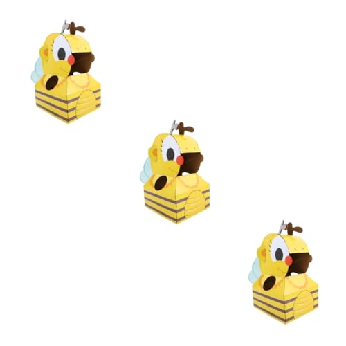 Abaodam 3 Sätze Papierbox Flugzeugspielzeug Kinderspielhaus Kleinkind Bienenkostüm Tragbares Papptier Tragbares Tierkostüm Spielzeug Hummelkostüm Kinderkostüm von Abaodam