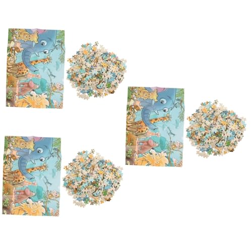 Abaodam 3 Sätze Rätsel für Teenager Kinder Puzzle kinderpuzzle Schnuersenkel Chaps Kinder + Holzpuzzles für den Haushalt interaktive Rätsel Party Puzzles Spielzeug DIY-Rätsel Papier von Abaodam