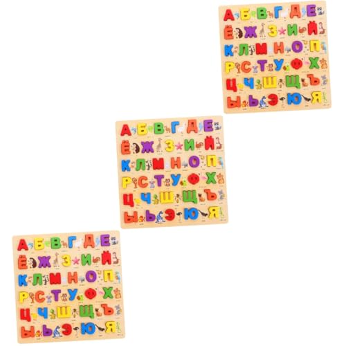 Abaodam 3 Sätze Russisches Puzzle Russisches Puzzle Alphabet Lernspielzeug Für Kleinkinder Pädagogisches Montessori Russisches Spielzeug Russisches Azbuka Russisches ABC Puzzle von Abaodam