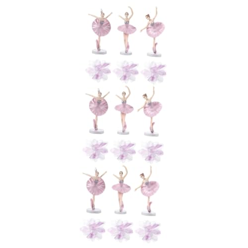 Abaodam 3 Sets 6 Stück Ballett Mädchen Ornamente Kuchendekoration Ballerina Schmuck Kuchenzubehör Kuchenzubehör Kuchendekorationen von Abaodam