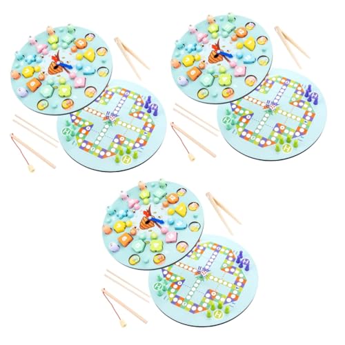 Abaodam 3 Sets Himmelblaue Magnetische Holzpuzzles Für Kinder Im Alter Von 3–5 Jahren Angelspiel Für Kleinkinder 1–3 Magnetische Puzzles Für Kleinkinder 1–3 Angelspiele Für Kinder Von von Abaodam