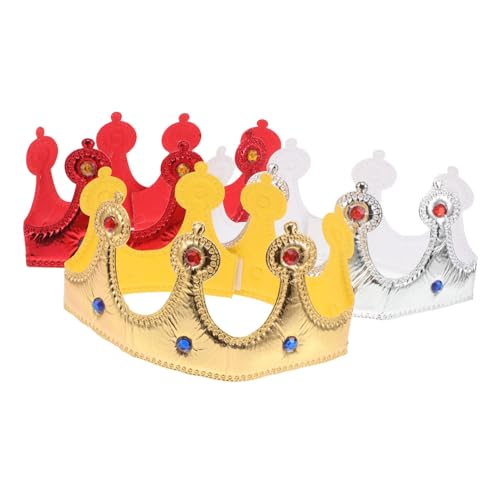 Abaodam 3 Stück Königskrone Verstellbar Komfortabel Leicht Renaissance Kostüm Krone für Jungen Mädchen Geburtstags Karneval Kopfschmuck Foto-requisit für Rollenspiele und Feste Abaodam 3 Stück Königskrone Verstellbar Komfortabel Leicht Renaissance Kostüm Krone für Jungen Mädchen Geburtstags Karneval Kopfschmuck Foto-requisit für Rollenspiele und Feste von Abaodam
