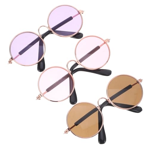 Abaodam 3 Stück Miniatur Puppenbrillen Metall Draht Faltbar Robust für DIY Puppenhaus Dekoration Kreative Tragbare Mini Augenbrillen für Puppen und Bastelzubehör Abaodam 3 Stück Miniatur Puppenbrillen Metall Draht Faltbar Robust für DIY Puppenhaus Dekoration Kreative Tragbare Mini Augenbrillen für Puppen und Bastelzubehör von Abaodam