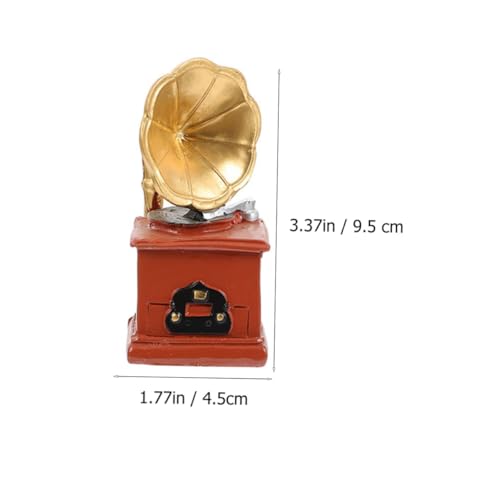 Abaodam 3 Stück Retro Teiliges Miniatur Dekor aus Resin Tisch und Desktop Ornamente mit Schallplattenspieler Vintage Klavier und Grammophon Dekorative Miniatur für Wohnzimmer Büro Abaodam 3 Stück Retro Teiliges Miniatur Dekor aus Resin Tisch und Desktop Ornamente mit Schallplattenspieler Vintage Klavier und Grammophon Dekorative Miniatur für Wohnzimmer Büro von Abaodam