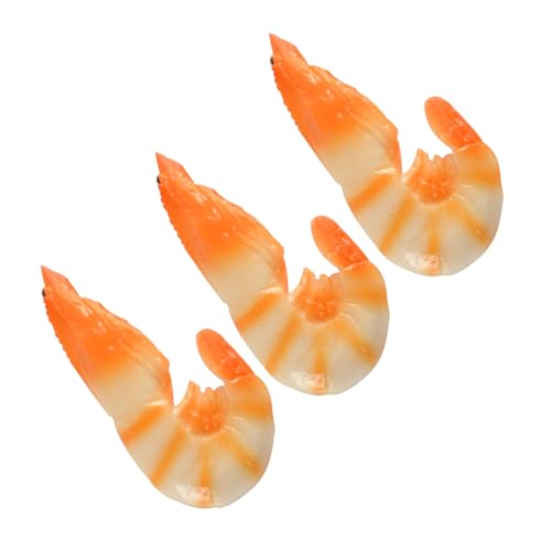 Abaodam 3stücke Künstliche Garnelen Modell Aus PVC-Material Für Party-deko Restaurant-Ausstellung Fotozubehör Simulationsgarnelen Künstliches Essen Lebensmittelmodell Garnelendekor Abaodam 3stücke Künstliche Garnelen Modell Aus PVC-Material Für Party-deko Restaurant-Ausstellung Fotozubehör Simulationsgarnelen Künstliches Essen Lebensmittelmodell Garnelendekor von Abaodam