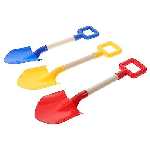 Abaodam 3 Stücke Sommer Kinder Strand Sand Shovel Spielzeug Pp Shovel Spielzeug (gelb Rot Blau) von Abaodam