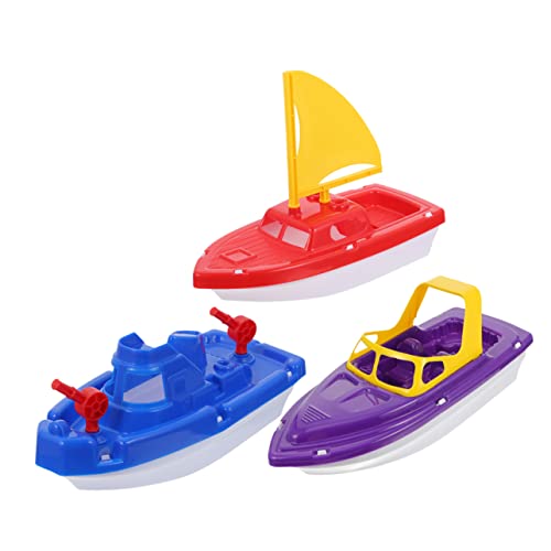 Abaodam 3 Teiliges Schnellboot Babyparty Outdoor Wasserspielzeug Pool Leichtes Badespielzeug Für Babys Kinderspielzeug Mädchenspielzeug Mini Badeboot Plastikboot von Abaodam