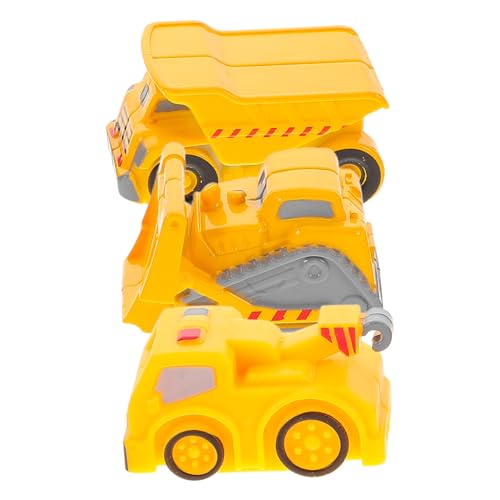 Abaodam 3-Teiliges Set Auto LKW spielzeugkran für draußen Spielzeugtrucks Motorik Minibagger Spielzeugautos für Mini-Autos Plastik von Abaodam