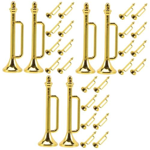 Abaodam 30 STK Musikinstrumentenmodell Miniatur-trompetendekoration Saxophon Spielzeug Kinderspielzeug Spielzeugsaxophon Für Kinder Saxophon-dekor Plastik Anhänger Charme von Abaodam