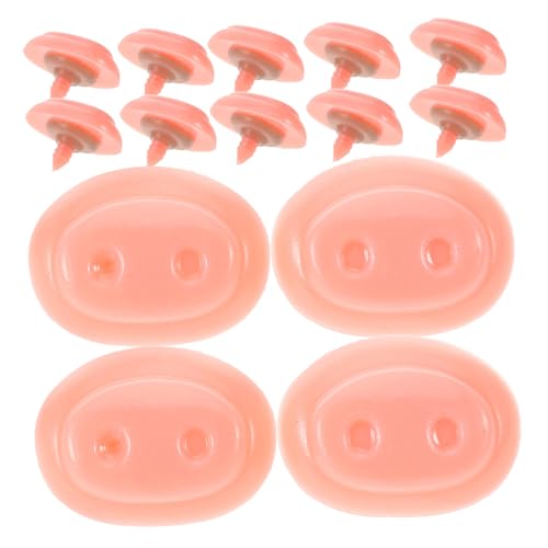 Abaodam 30 Sets Schweinenasen Zubehör Puppennase Basteln Herstellung Von Schweinenase Schweinenase Für DIY Puppen Gefälschte Schweinenase Schweinenase Für Schweinespielzeug DIY von Abaodam