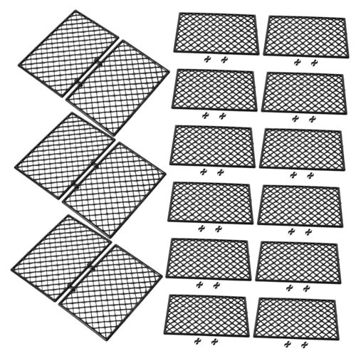 Abaodam 30 Stück Garage Montiert Mesh Mini Rc Auto Automotive Rc Drift Car Panel Rc Drift Field Panel Parkplatz Panel Modell DIY Garage Panel DIY Mesh Panel Für Rc Auto Kunststoff Schwarz von Abaodam