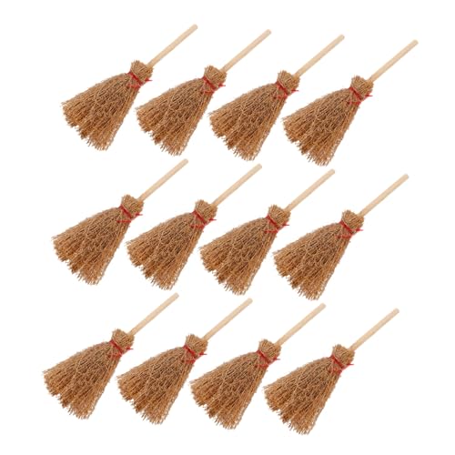 Abaodam 30 Stück Mini Hexenbesen Maßstab Miniatur Hexenbesen für Puppenhaus Zubehör Fairy Garden Dekoration Halloween Bastelbedarf Abaodam 30 Stück Mini Hexenbesen Maßstab Miniatur Hexenbesen für Puppenhaus Zubehör Fairy Garden Dekoration Halloween Bastelbedarf von Abaodam