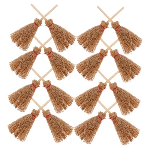 Abaodam 30 Stück Mini Hexenbesen Puppenhaus Miniaturbesen für Halloween Dekoration DIY Basteln Puppenhaus Möbel Zubehör Abaodam 30 Stück Mini Hexenbesen Puppenhaus Miniaturbesen für Halloween Dekoration DIY Basteln Puppenhaus Möbel Zubehör von Abaodam