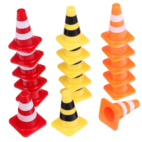 Abaodam 30 Stück Teiliges Mini Verkehrskegel Kleine Bunte Straßenkegel für Robuste Verkehrszeichen Spielzeuge zur Verkehrserziehung und Straßensicherheit Kompakt und Leicht Tragbar Abaodam 30 Stück Teiliges Mini Verkehrskegel Kleine Bunte Straßenkegel für Robuste Verkehrszeichen Spielzeuge zur Verkehrserziehung und Straßensicherheit Kompakt und Leicht Tragbar von Abaodam