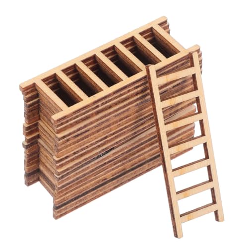 Abaodam 30 Stück Teiliges Mini-holzleiter Dekorative Treppen-Dekoration aus Robustem Holz für Mikro-landschaften Bonsai-dekor DIY Miniatur Puppenhaus Zubehör Stilvolle Wohnraumgestaltung Abaodam 30 Stück Teiliges Mini-holzleiter Dekorative Treppen-Dekoration aus Robustem Holz für Mikro-landschaften Bonsai-dekor DIY Miniatur Puppenhaus Zubehör Stilvolle Wohnraumgestaltung von Abaodam