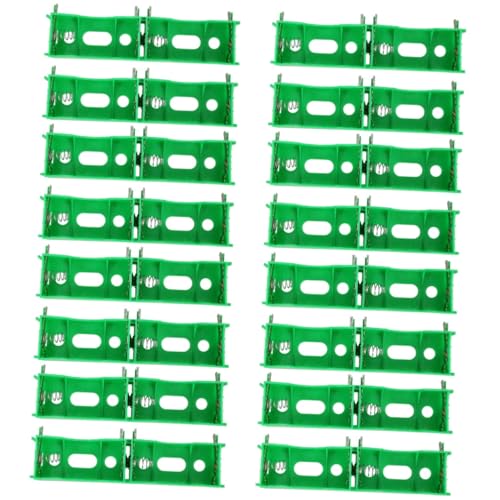 Abaodam 32 STK Batteriekasten Nr. 1 Experiment batteriebetrieben batterieaufbewahrung Batteriebox Batteriefach für Lehrinstrumente Lehrmittel für Batteriegehäuse Batteriehalter Abs Green von Abaodam