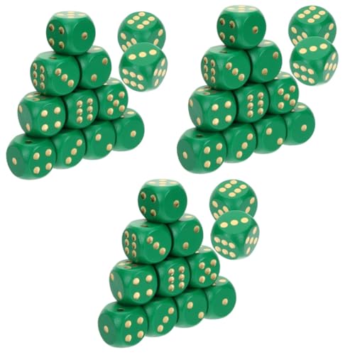 Abaodam 36 STK Würfel Spielzeug настольные игры spielsachen Toy St. Patrick's Day st. Patrick Day Zubehör grüne Dekorationen st. Patrick Dekor st. Patrick Partygeschenke Holz Green von Abaodam