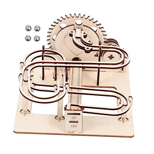 Abaodam Murmelspiel Spielzeug Zum Zusammenbauen 3D Puzzle Set Handbetriebene Murmelbahn Mit Beweglichen Perlen Kreatives DIY Lernspielzeug Für Und Erwachsene Mechanisches Laufspielzeug Aus von Abaodam