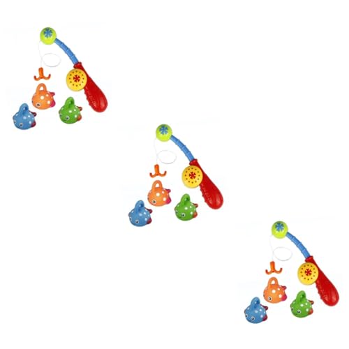 Abaodam 3St Angelrute Kinder wasserspielzeug kinderwasserspielzeuge Fun Toys for Badespielzeug für Kinder Farbenfrohes Spielzeug Angelspielzeug pädagogisches Spielzeug von Abaodam