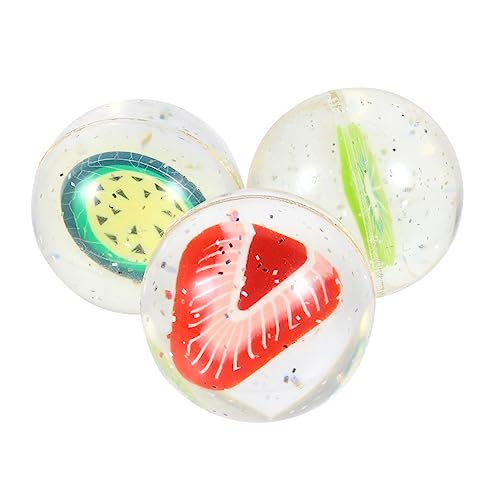 Abaodam 3St Flummi jucarii pentru copii hühner Spielzeug Pool-Spielzeug Pool Spielzeug Funny Toys Sprungbälle für Kinder Fruchtiger Hüpfball Lernspielzeug Ballspielzeug Spielen Gummi von Abaodam