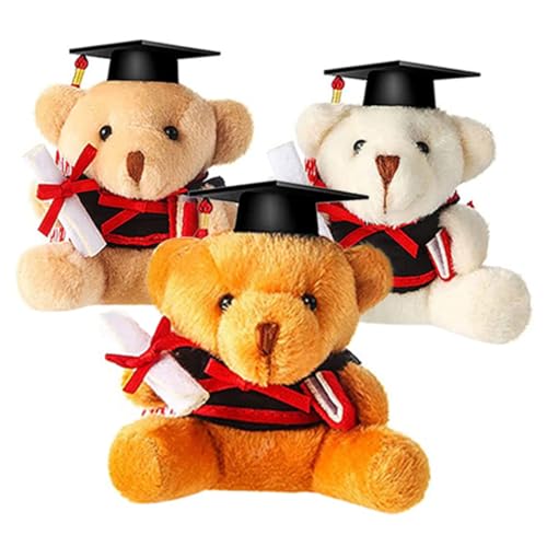 Abaodam 3St Graduierung Plüsch Bärenpuppe plüschbär Plush Toy plushbit The Edith Eger bidoof Plush Ausgestopfter Plüsch-Abschlussbär Abschlussbär- PP Baumwolle von Abaodam