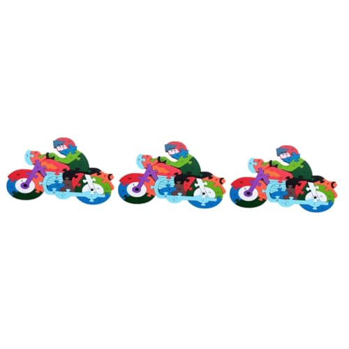 Abaodam 3St Holzpuzzles für Kinder motorikspielzeug Kinder holzspielzeug Holzpuzzle für Jungen Puzzles aus Holz Hölzern von Abaodam