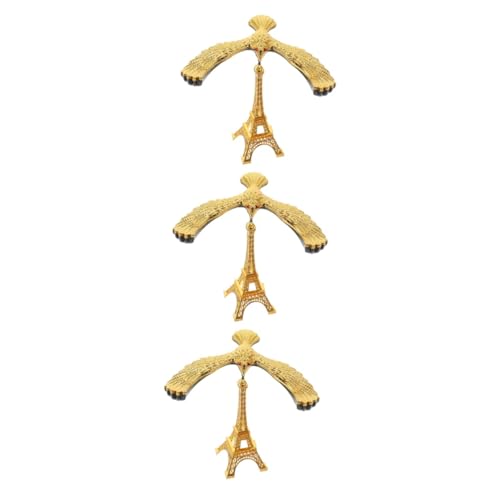 Abaodam 3St Ornamente Dekoration Schlafzimmer Attraction balancierende Tischdekoration Balance-Adler-Dekor Eiffelturm Balance Adler Balancierende Adlerverzierung Zinklegierung Golden von Abaodam